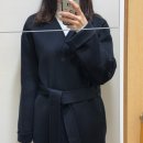 소비 기록 :: 메비(mehvie) 이안 하프 코트 블루뉘 (ft. 시에 리엔 벨티드 가디건)