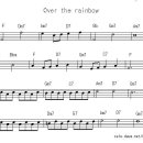 Over the rainbow /멜로디, 코드 악보 이미지