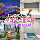 수안보스파호텔 | 충주 수안보 온천 숙소 추천 수안보 스파호텔 트윈룸 더블 침대 2개