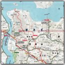 수원CC 사거리 하천진입로 앞 | 한남정맥 구간개요 및 산행지도