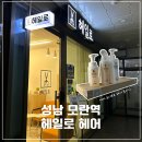 성남대로1416번길 | 성남 모란역 미용실 손상모 클리닉 케어 후기 | 헤일로헤어