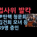 정청래, 尹탄핵 청문회 통과..김건희여사 모녀 임성근 이종섭 등 39명 증인 채택 성창경TV﻿ 이미지