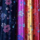 한복&규방공예 | 윤원단 윤창금사 매화꽃 플라워 폴리에스터 한복 원단 후기