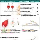 (비즈공예귀걸이도안) 자개꽃 포인트 물방울 귀걸이 이미지