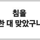 ​진실의 무게와 침묵의 무게, 침을 한 대 맞았구나 이미지