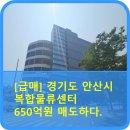 세븐일레븐 서울복합물류점 | [급매] 650억 안산 복합물류센터 매매 진행