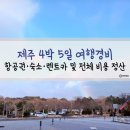 ㈜제주원렌트카 | 제주 4박 5일 여행경비 총정리 (8살 아이동반) – 항공권·숙소·렌트카 등 전체 비용 공개
