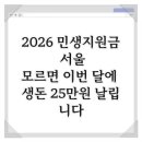 최신컴퓨터세탁소 | 2026 민생지원금 서울, 모르면 이번 달에 생돈 25만원 날립니다