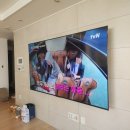 성남벽걸이티비설치 TV 셋톱박스정리 TCL85인치