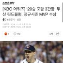 [KBO 어워즈] ‘20승 포함 3관왕’ 두산 린드블럼, 정규시즌 MVP 수상 이미지