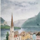 수채화 일러스트 이미지