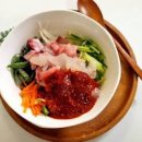 회덮밥 만들기 제철 밀치 회 회비빔밥 레시피 이미지