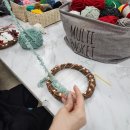 크리스마스 위빙 리스 이미지