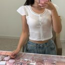시예샵 피치블라우스 아이보리 구매 후기 너무 이쁘당