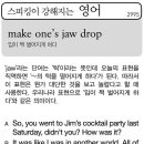 Make one&#39;s jaw drop(입이 쩍 벌어지게 하다) 이미지