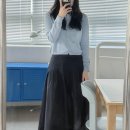 모조 | 데일리룩 추천템! 메라모조 핀턱 롱스커트 네이비 S 후기