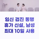 신설PC | 임신 검진 동행 휴가 신설, 남성 공무원도 최대 10일 사용 가능(2025 공무원 복지 개정안)