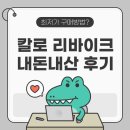 칼로 리바이크 내돈내산 후기 및 최저가 꿀팁포함