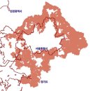 경기북부 그린벨트지역(개발제한구역) 지도...의정부 북부와 양주 남부를 중심으로... 이미지