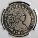 ★★ 1795 Flowing Hair Silver Dollar Token 이미지