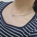 라모드헤어 | 여자 실버 목걸이 라모드 레이어드 트리플 진주 하트 목걸이 후기