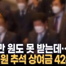 국회의원 추석 보너스 이미지