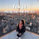 일본 도쿄 자유여행 일정 4박5일 추천 여행 코스