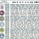 2024년 10월 14일 운세 및 세상 소식 이미지