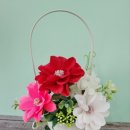 페이퍼플라워 주름지 해바라기 액자 이미지