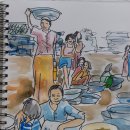 안산을 그리다, 어반스케치 이미지