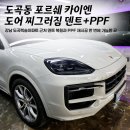 더바른케어(367) | 포르쉐 카이엔 크레용 덴트 복원 ㅣ PPF 재시공까지 원스탑으로 해결 ㅣ 강남 바른오토케어