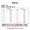 918 (동부종점-평동) 2021년 8월 7일 시간표변경 이미지