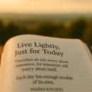 📌Live Lightly, Just for Today 이미지