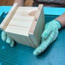 냅킨아트 연필꽂이 | 맹산 환경생태학습원 목공체험 후기(연필꽂이 만들기)