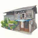 성우이용원-서울 공덕동, 오래된 가게, 색연필 그림,서울문화유산