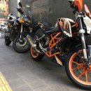 쿼터급끝판왕 ktm duke390판매합니다 이미지