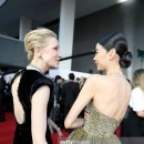 오징어게임 나온 배우 정호연 영국 아카데미 시상식 레드카펫 드레스 케이트 블란쳇 &amp; 정호연 투샷 모음 이미지