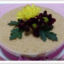 된장떡가을꽃 케이크 이미지