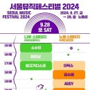 💢서울특별시, 도심 속 음악 나들이 '2024 서울뮤직페스티벌'… 11일 예매 오픈💢 이미지