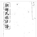 조선씨족통보(윤창현 편저, 대정 13년, 1924년, 한국학중앙연구원 소장) 이미지