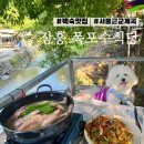 장흥식당 | 서울 근교 계곡 백숙맛집 장흥 폭포수식당 애견동반 후기