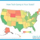 ﻿Are These The Most Tech-Savvy States? This Map May Surprise You 이미지