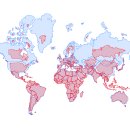 아프리카의 실제 크기를 보여주는 이퀄 어스(Equal Earth) 이미지