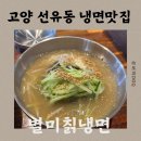 별미칡냉면 | 고양 선유동 맛집 별미칡냉면 찐 방문후기