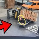 지게차 과적과 불안한 작업 중 사고-He Lost Control of the Forklift… Then This Happened! 이미지