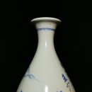 주병이 | (106) 조선백자 "풍속도문" 주병