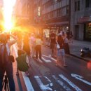 1년에 두번 발생하는 뉴욕의 기적, 맨해턴 헨지(Manhattanhenge) 이미지