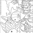 Rainbow Fish/유아용 색칠공부 무료프린트 이미지