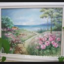 아크릴페인팅 쉐비로즈 이미지