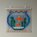 주황집 | 다이소 비즈발 DIY 만들기 후기 : 우리 집 어항이랑 똑 닮은 주황 물고기 비즈발 (똥손 가능!)